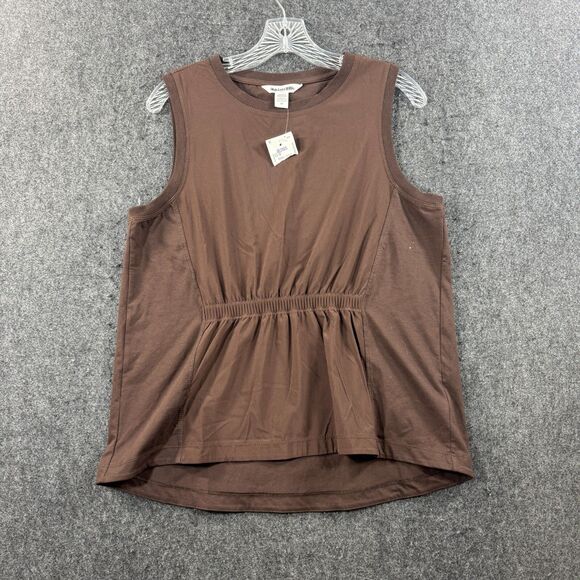 Athleta Tank Top Women's Medium Brown Sleeveless Blouse Lightweight - Picture 1 of 10